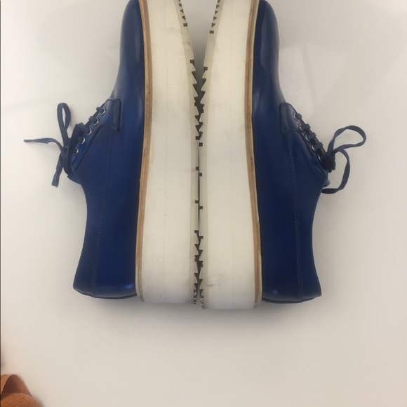New condition Blue Prada platform sneakers. - Picture 3 of 4